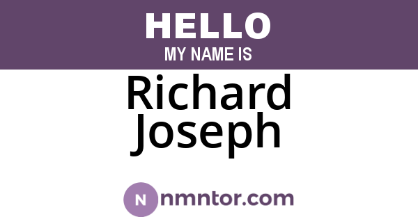 Richard Joseph