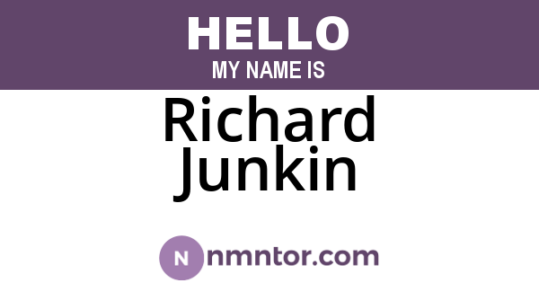 Richard Junkin