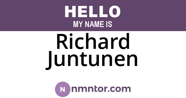 Richard Juntunen