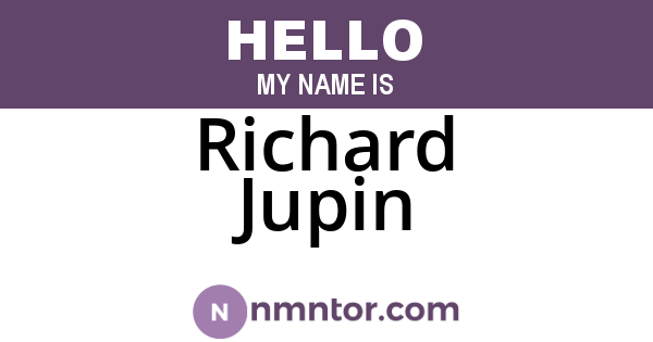 Richard Jupin