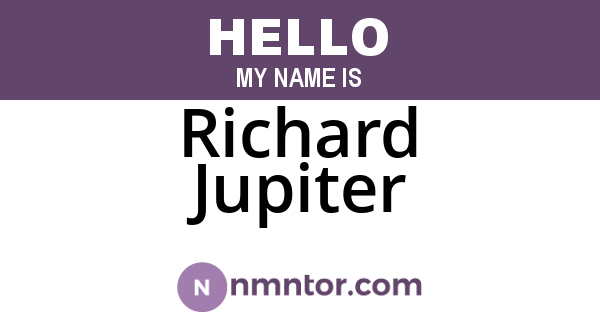 Richard Jupiter