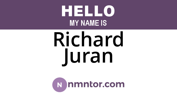 Richard Juran