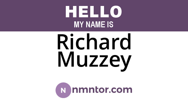 Richard Muzzey