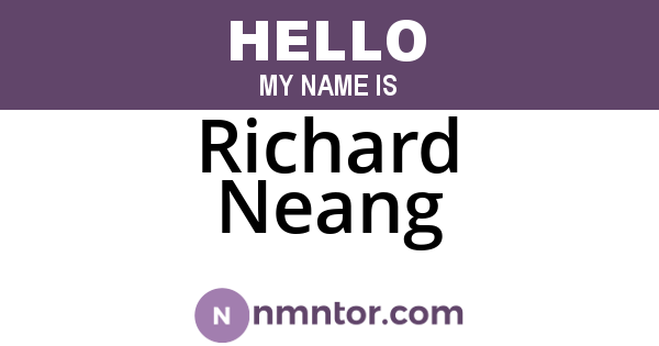 Richard Neang