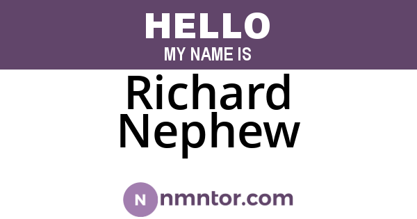 Richard Nephew