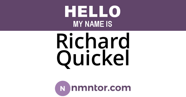 Richard Quickel