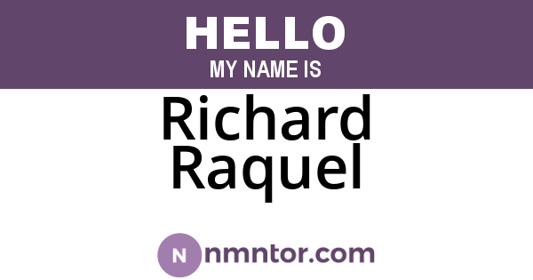 Richard Raquel