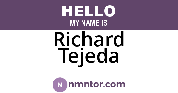 Richard Tejeda