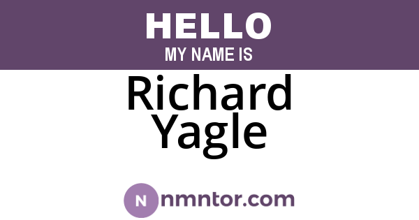 Richard Yagle
