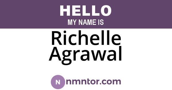 Richelle Agrawal