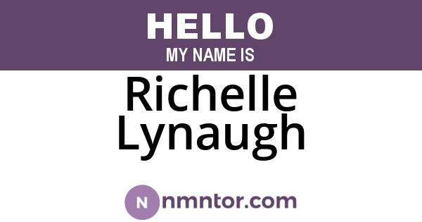 Richelle Lynaugh