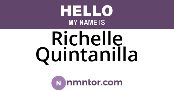 Richelle Quintanilla