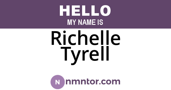 Richelle Tyrell