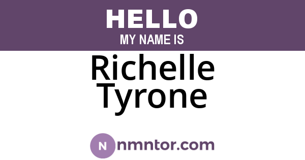 Richelle Tyrone