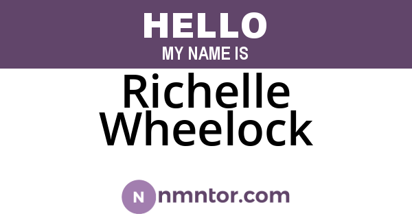 Richelle Wheelock