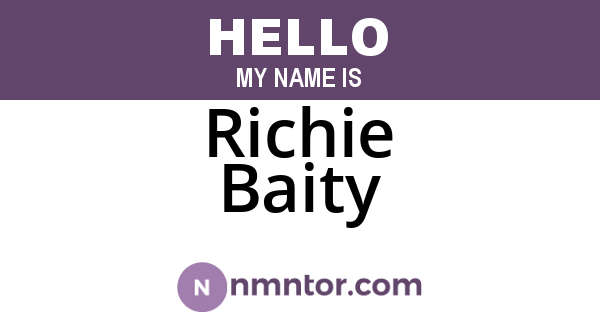 Richie Baity