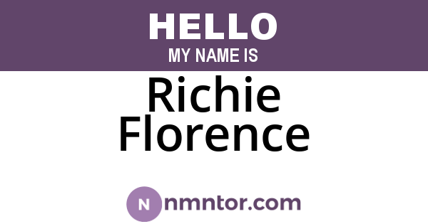 Richie Florence