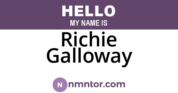 Richie Galloway