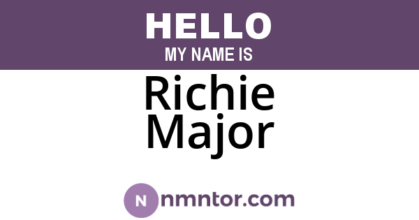 Richie Major