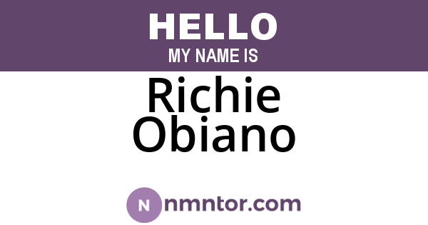 Richie Obiano