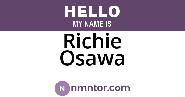 Richie Osawa