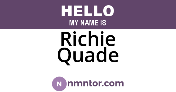 Richie Quade