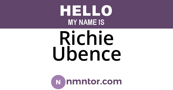 Richie Ubence