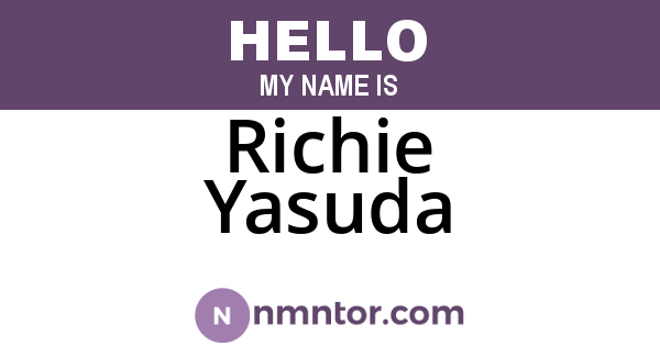 Richie Yasuda