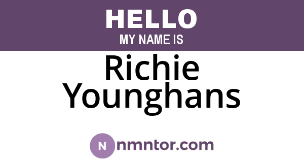 Richie Younghans