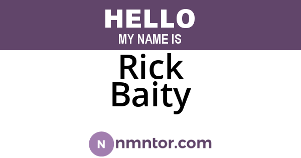 Rick Baity