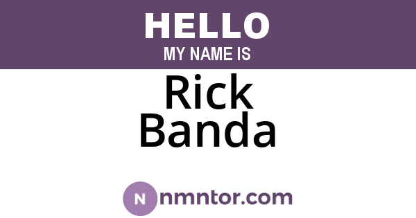 Rick Banda