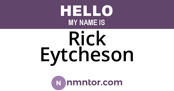 Rick Eytcheson