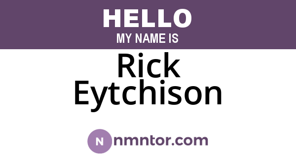 Rick Eytchison