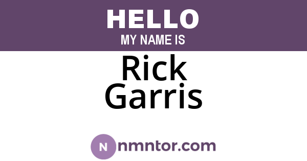 Rick Garris