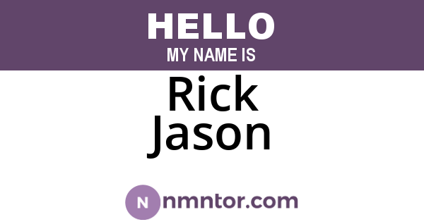 Rick Jason