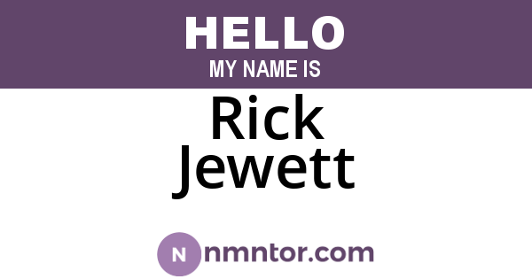 Rick Jewett