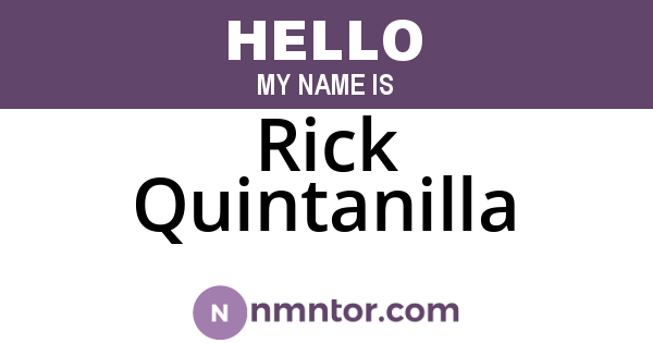 Rick Quintanilla