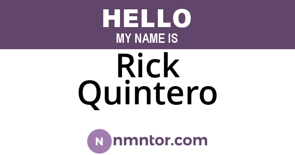Rick Quintero