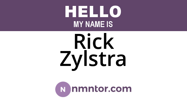 Rick Zylstra