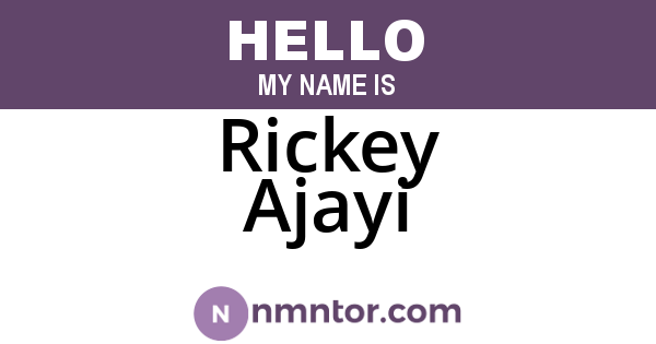 Rickey Ajayi