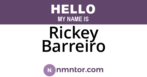 Rickey Barreiro