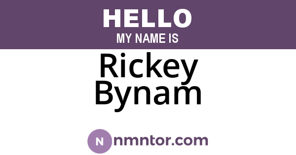 Rickey Bynam