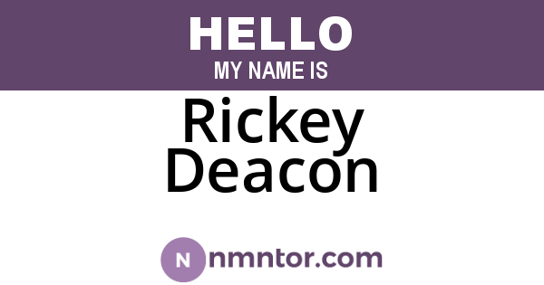 Rickey Deacon