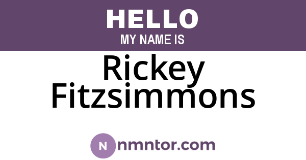 Rickey Fitzsimmons