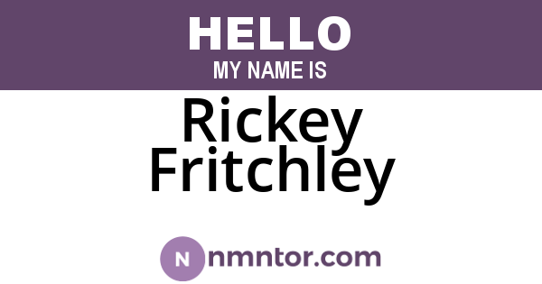 Rickey Fritchley