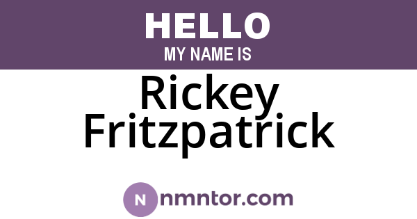 Rickey Fritzpatrick