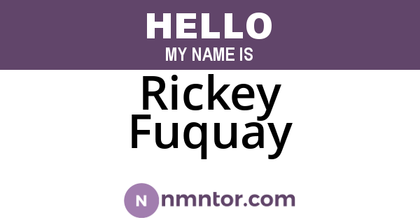 Rickey Fuquay