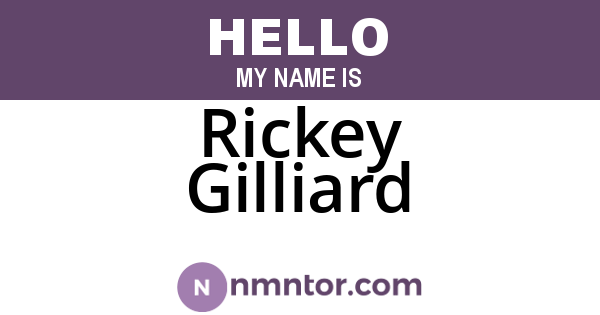 Rickey Gilliard