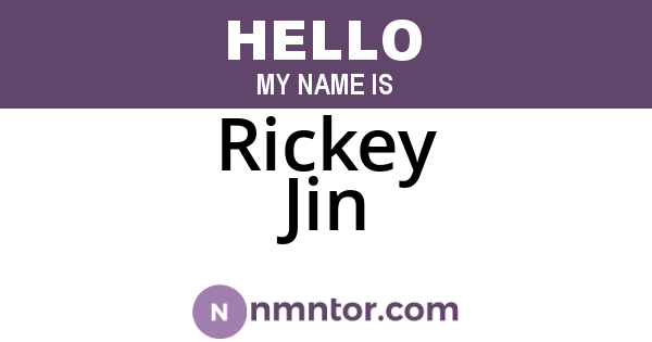 Rickey Jin