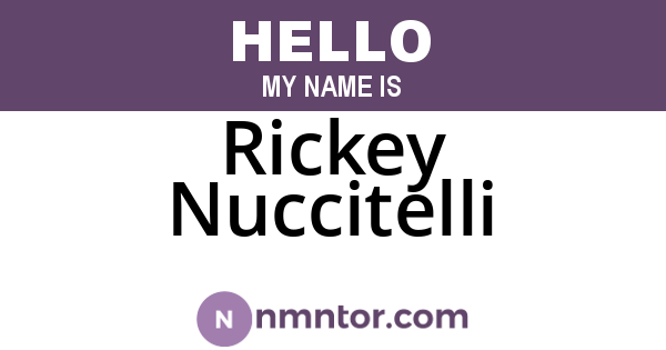 Rickey Nuccitelli